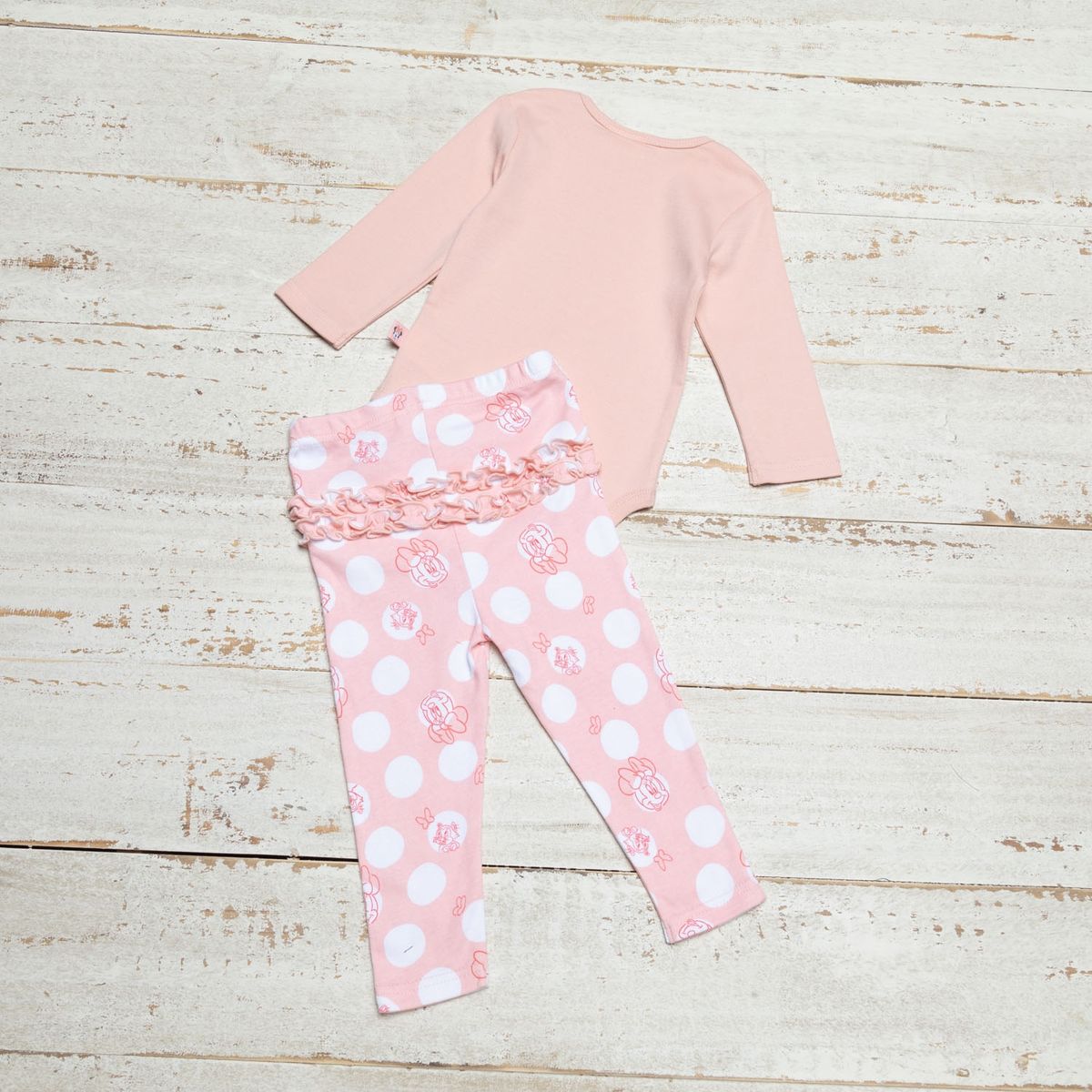 MINNIE - Minnie Conjunto Body Más Patitas Bebé 2 Piezas Algodón Bebé Niña