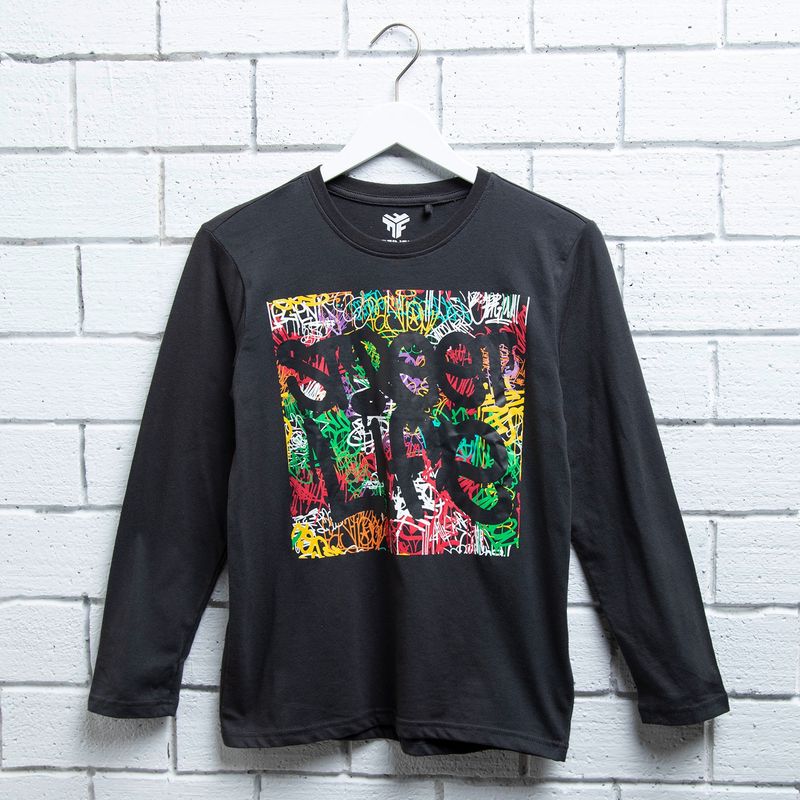 FEDERATION - Polera Niño Manga Larga 1 Pieza Algodón Federation