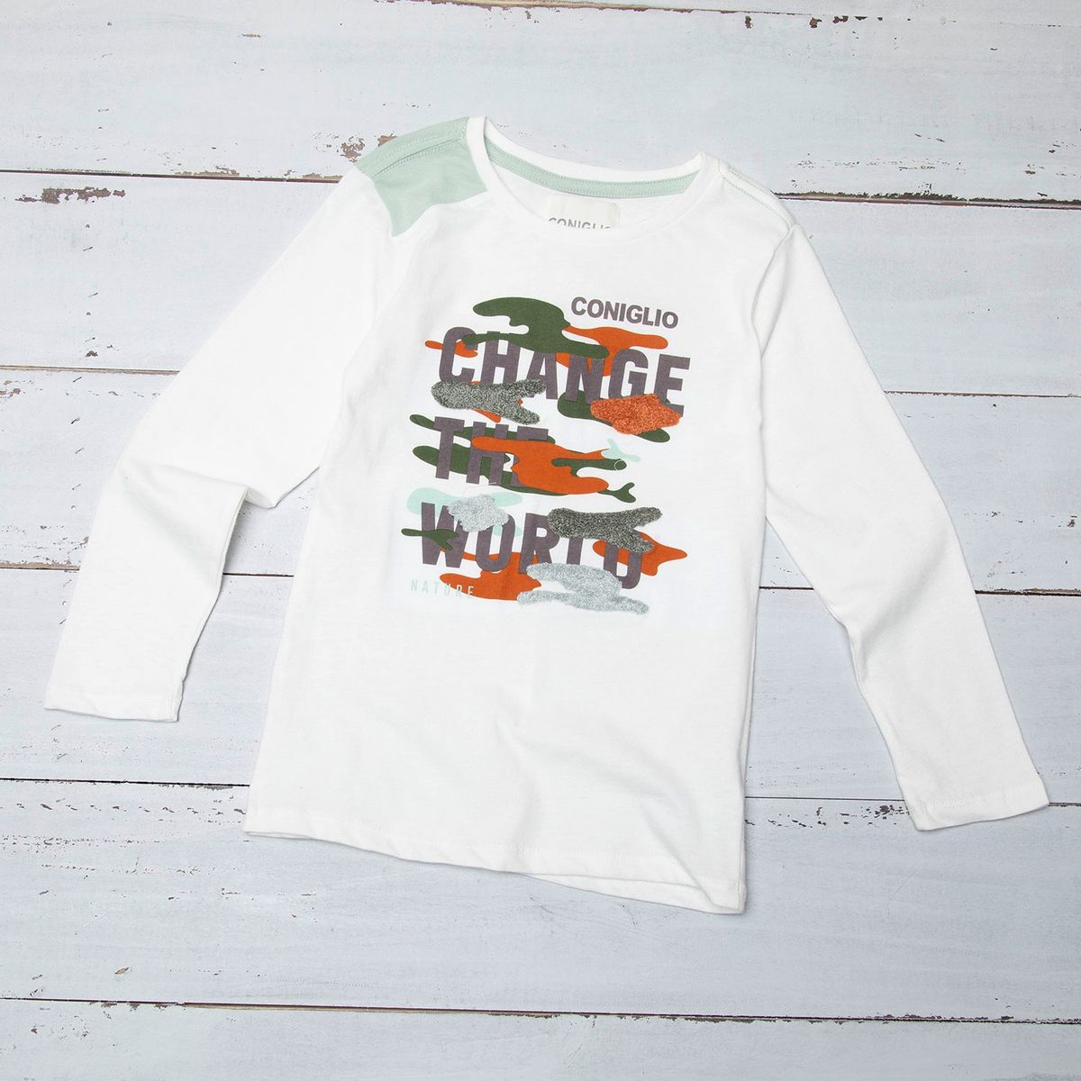 CONIGLIO - Polera Niño Manga Larga Algodón Coniglio