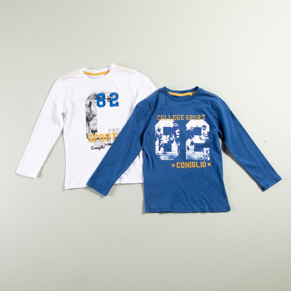 CONIGLIO - Coniglio Polera Niño Manga Larga Pack De 2 Unidades Algodón