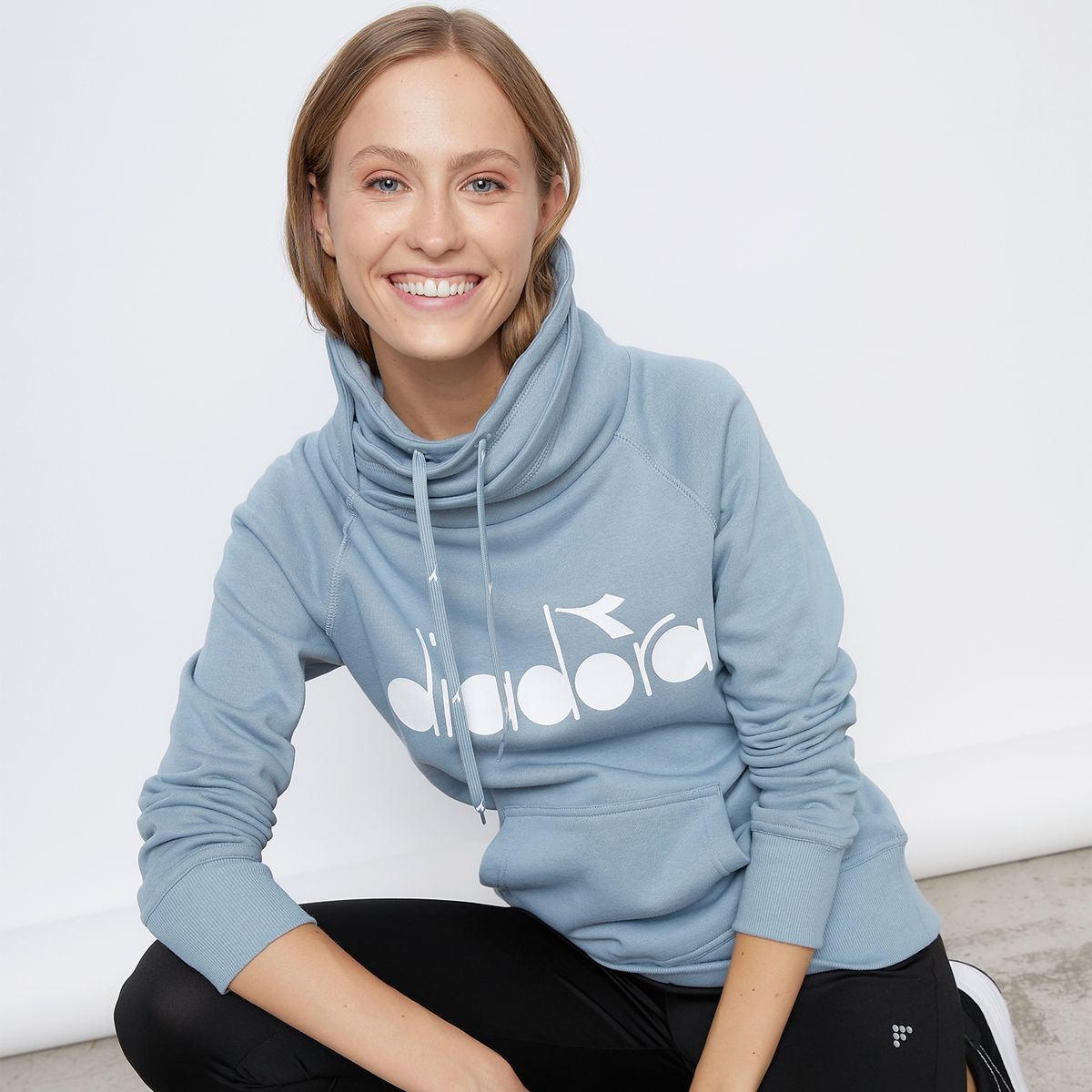 DIADORA - Polerón Deportivo Hoodie Mujer Diadora