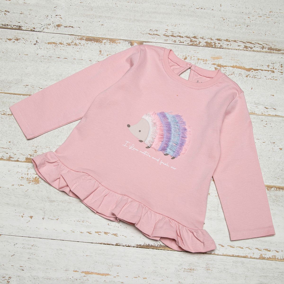 YAMP - Yamp Polera Bebé Niña Manga Larga Algodón