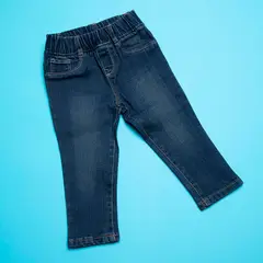 YAMP - Jeans Denim Bebé Niña Cintura Elástica