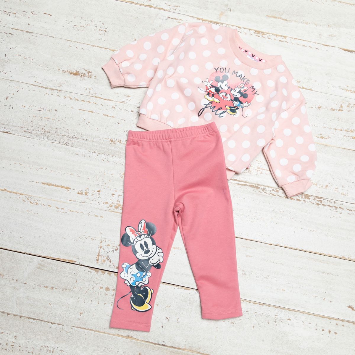 MINNIE - Conjunto Bebé Niña 2 Piezas Algodón Minnie