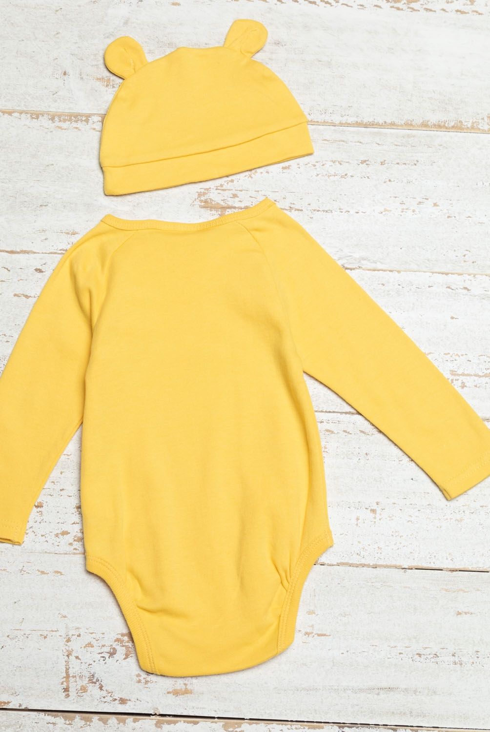 WINNIE THE POOH - Winnie The Pooh Body Más Gorro Bebé 2 Piezas Algodón Bebé Niño