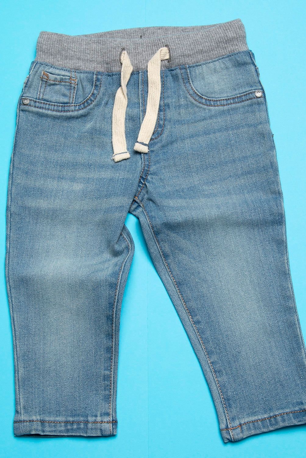 YAMP - Jeans Denim Bebé Niño Cintura Elásticada Yamp