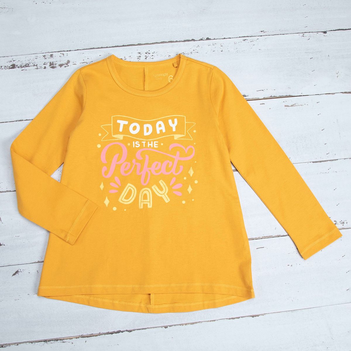 YAMP - Polera Niña Manga Larga Algodón Yamp