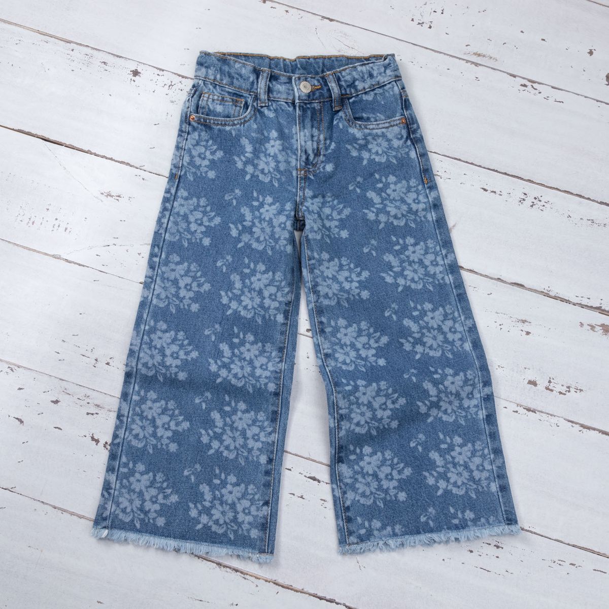 YAMP - Yamp Jeans Denim Niña Wideleg Print