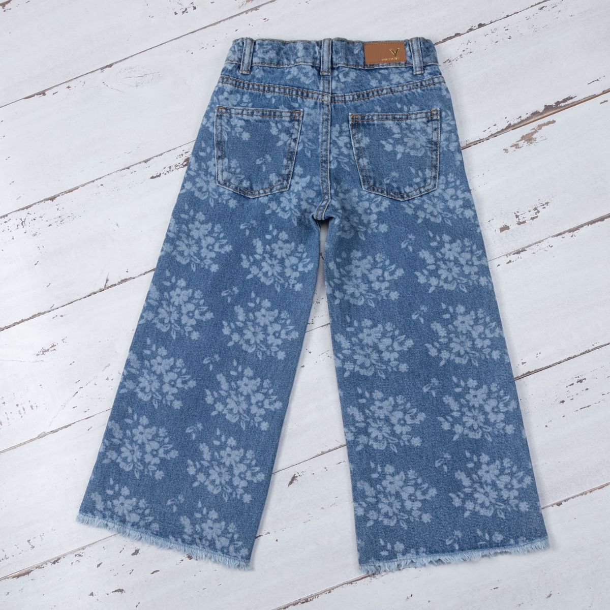 YAMP - Yamp Jeans Denim Niña Wideleg Print