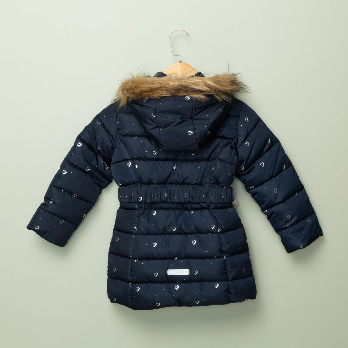 YAMP - Parka Niña Largo Con Cinturón Yamp