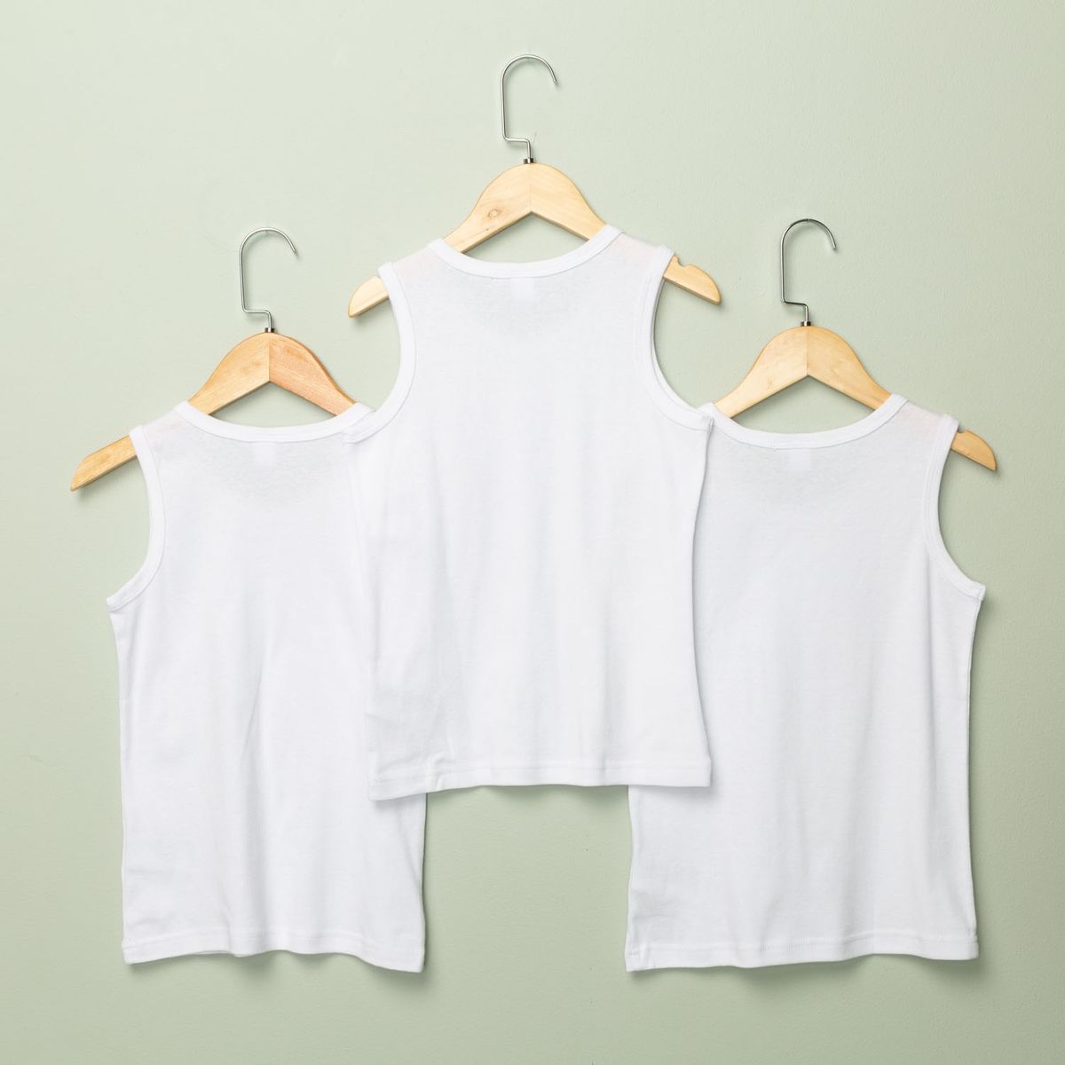 YAMP - Camisetas Interiores Yamp Pack de 3 Algodón Sin Mangas Niño