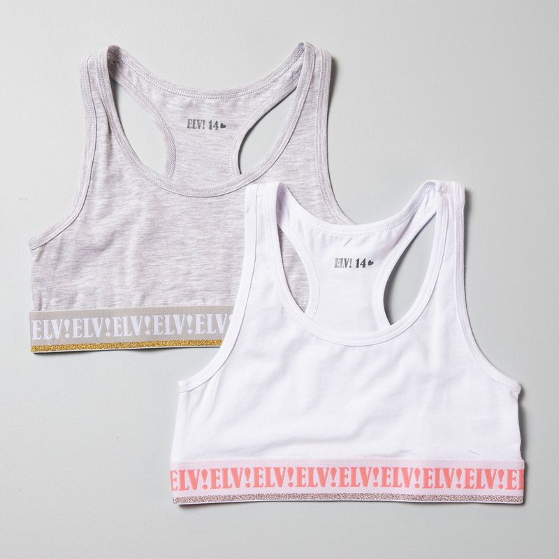 ELEVEN - Pack 2 Sostenes Deportivos Niña Eleven Algodón