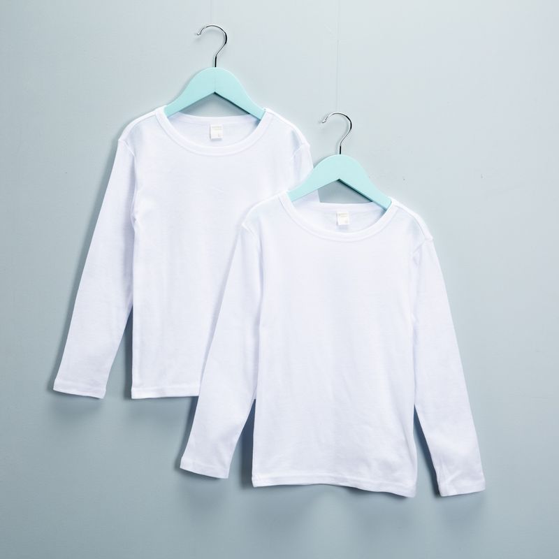 YAMP - Pack 2 Camisetas Interiores Niño Yamp Algodón Manga Larga