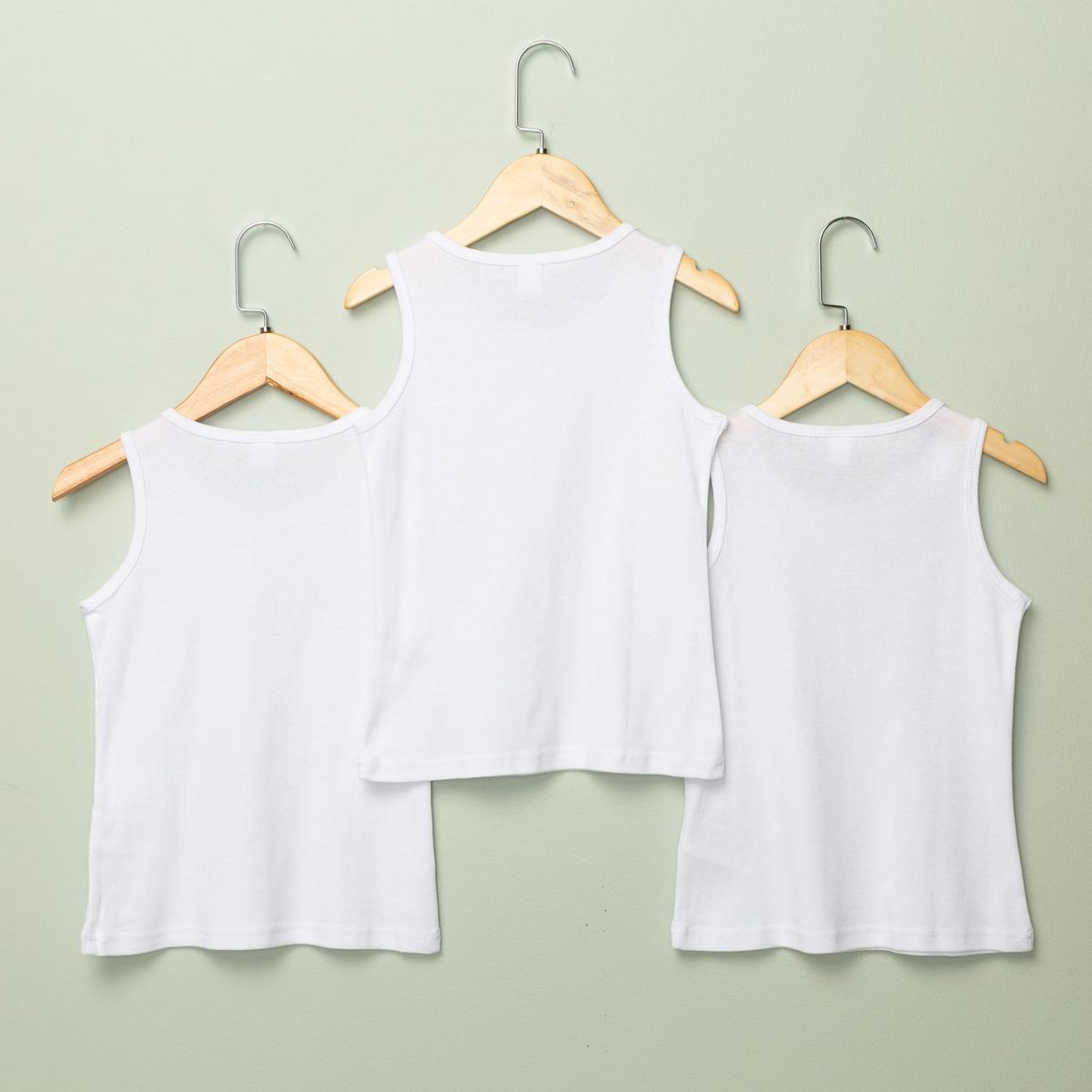 YAMP - Camisetas Interiores Yamp Niña Pack 3 Unidades Algodón Sin Mangas