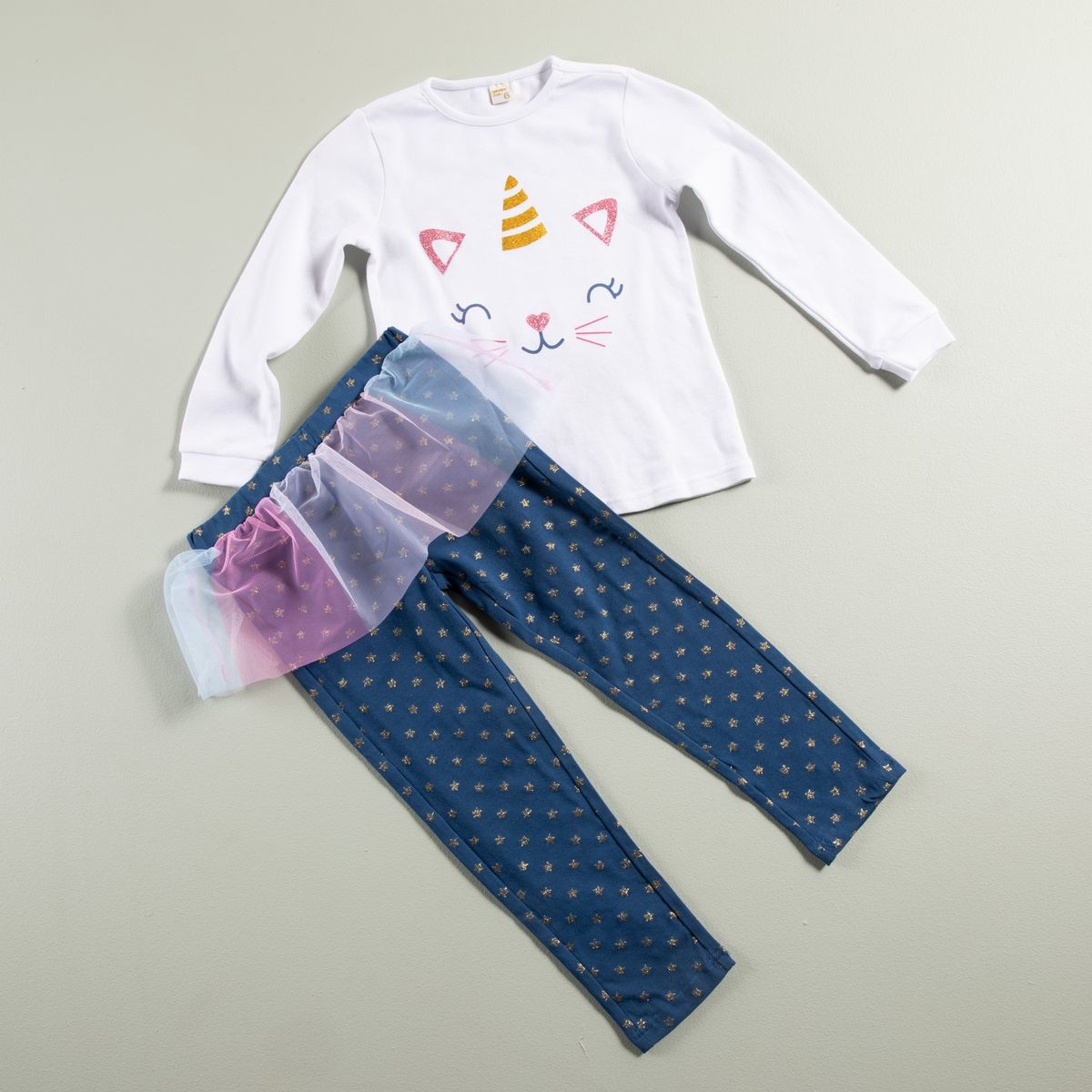 YAMP - Pijama Niña Manga Larga Algodón Yamp