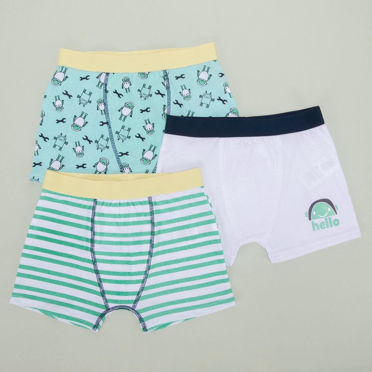 YAMP - Boxer Niño Pack De 3 Unidades Algodón Yamp