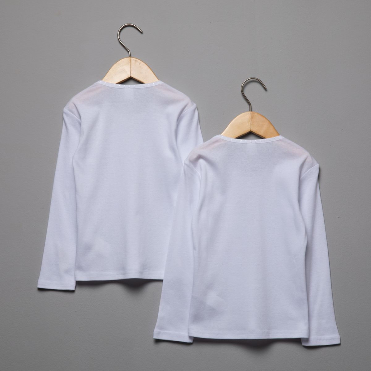 YAMP - Pack 2 Camisetas Interiores Niña Yamp Algodón Manga Larga