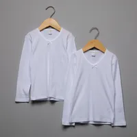 Pack 2 Camisetas Interiores Niña Algodón Manga Larga