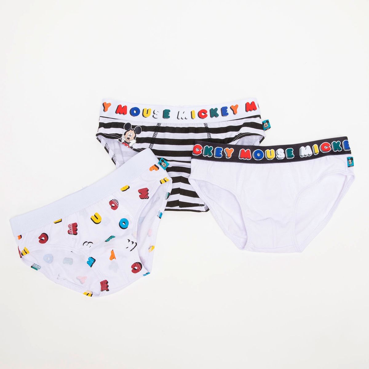 STD CHARACTERS - Calzoncillos Niño Pack de 3 Unidades Algodón Mickey Std Characters