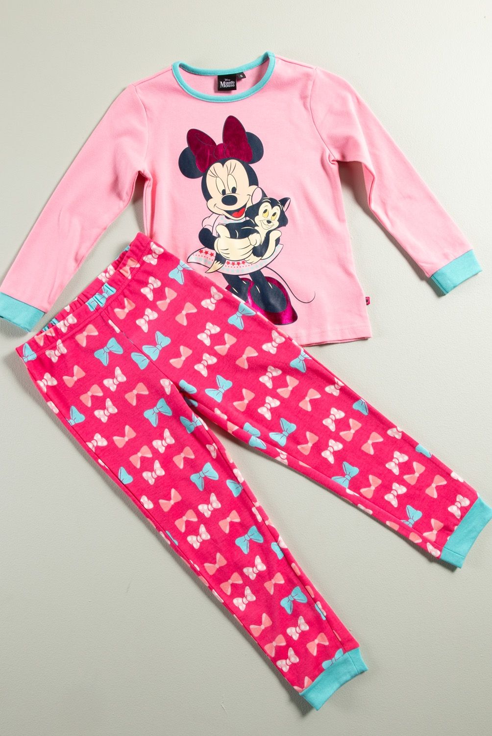 MINNIE - Minnie Pijama Niña Manga Larga Algodón