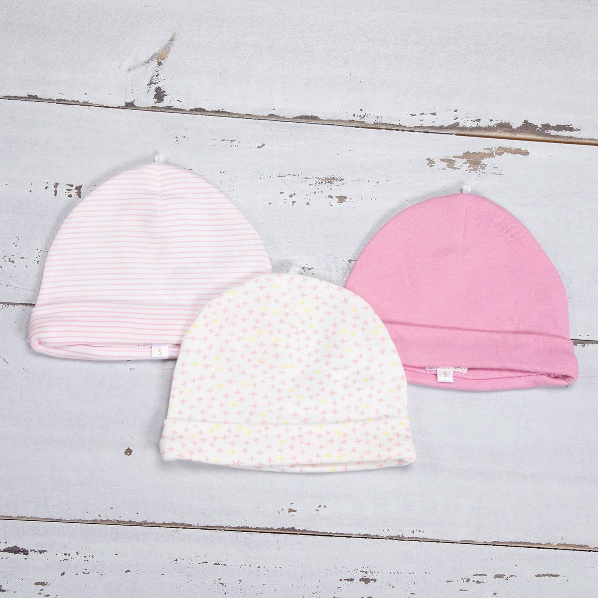 YAMP - Gorro Bebé Niña Pack De  3 Unidades  Algodón Yamp