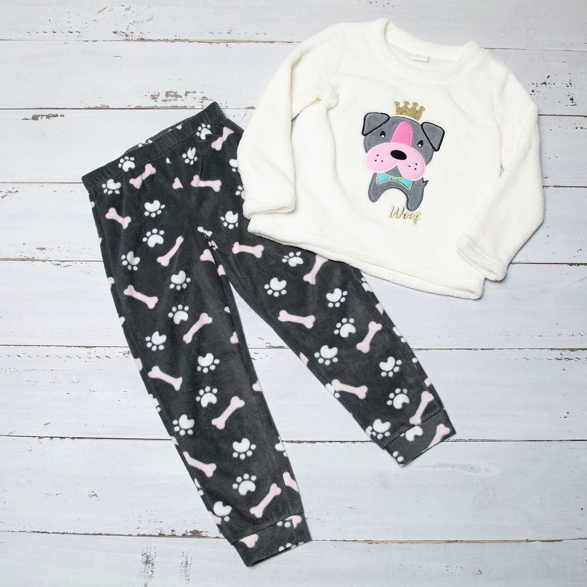 YAMP - Pijama Niña Manga Larga Polar Yamp