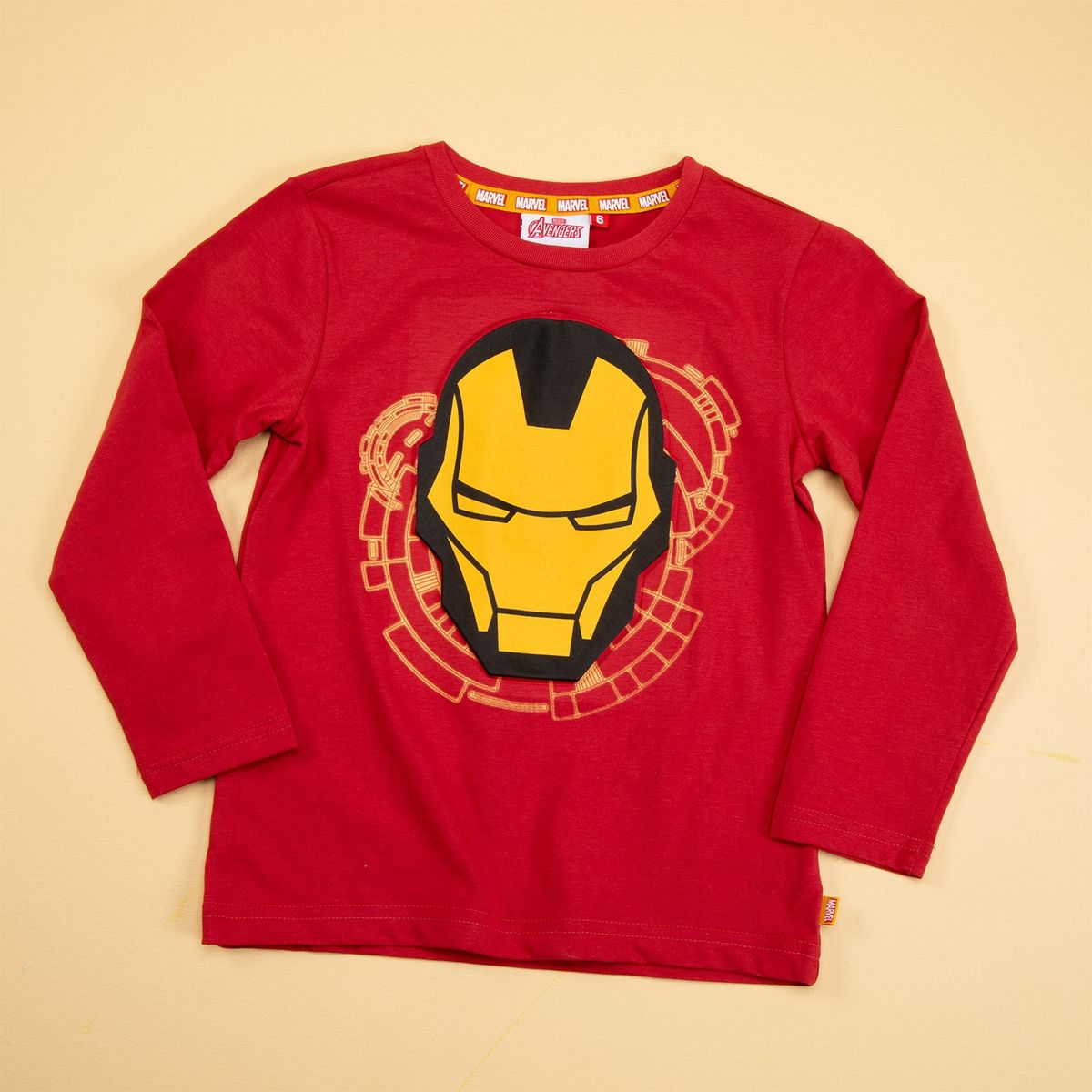 AVENGERS - Avengers Polera Niño Manga Larga Algodón