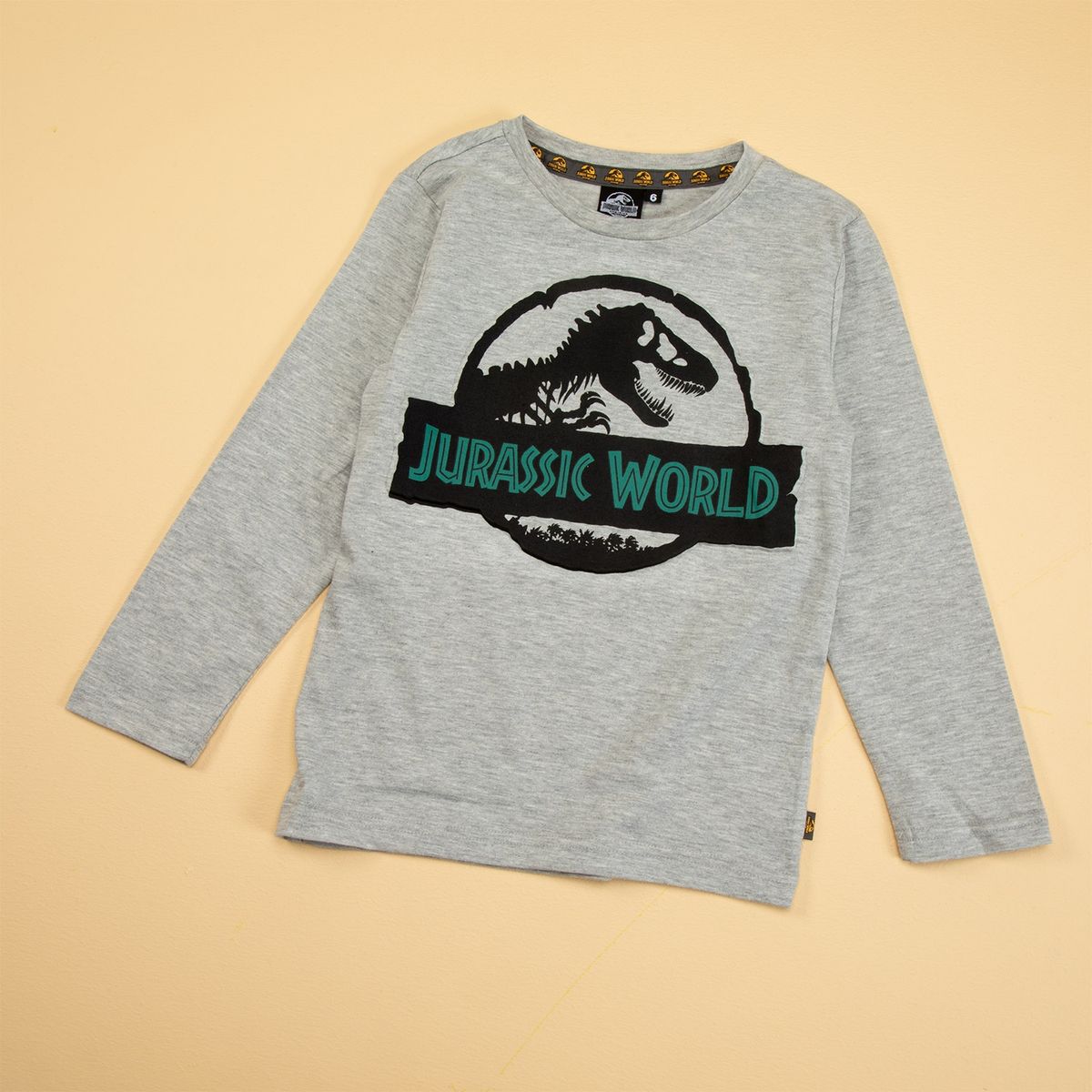 JURASSIC WORLD - Jurassic World Polera Niño Manga Larga Algodón
