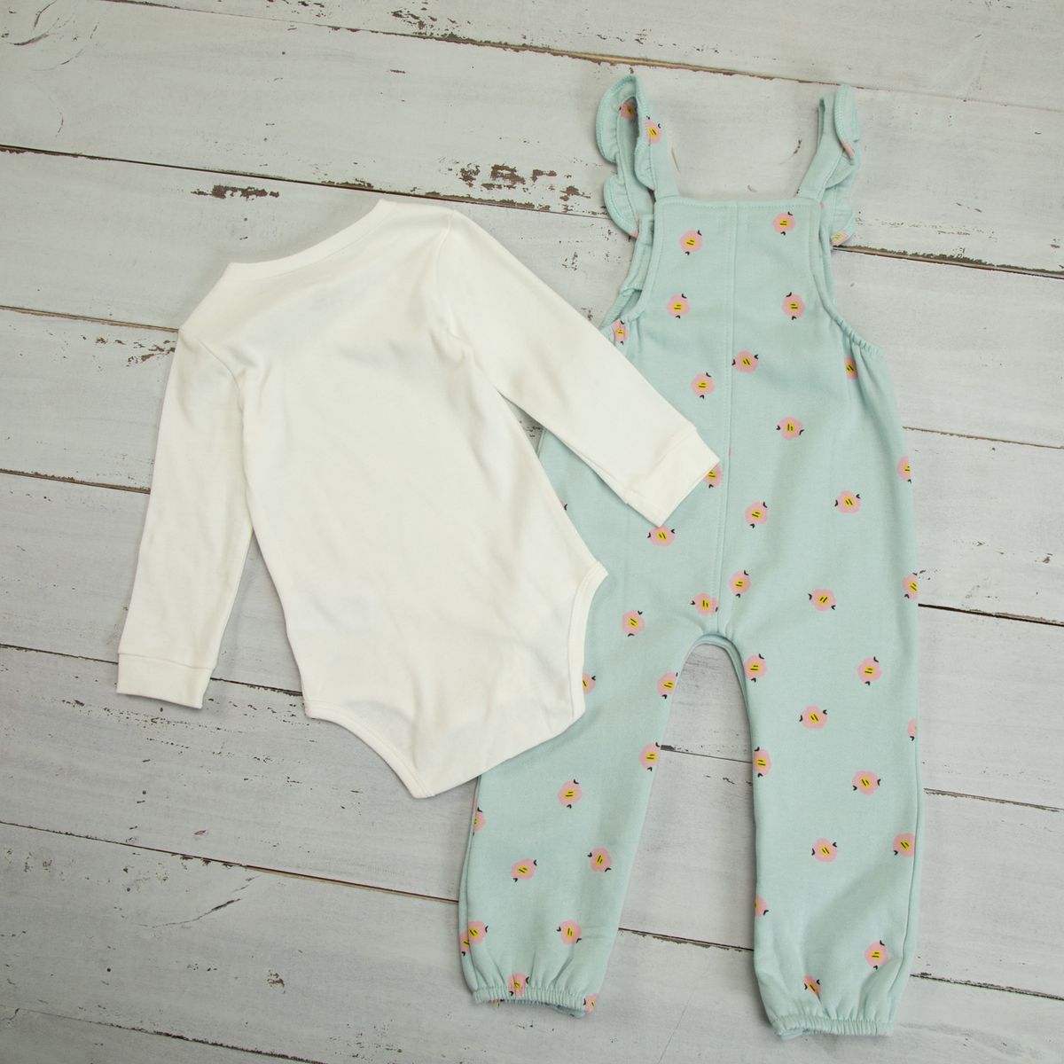 YAMP - Conjunto Jardinera Más Body  Bebé Niña 2 Piezas Algodón Yamp