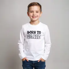 YAMP - Polera Niño Manga Larga Estámpala tú mismo