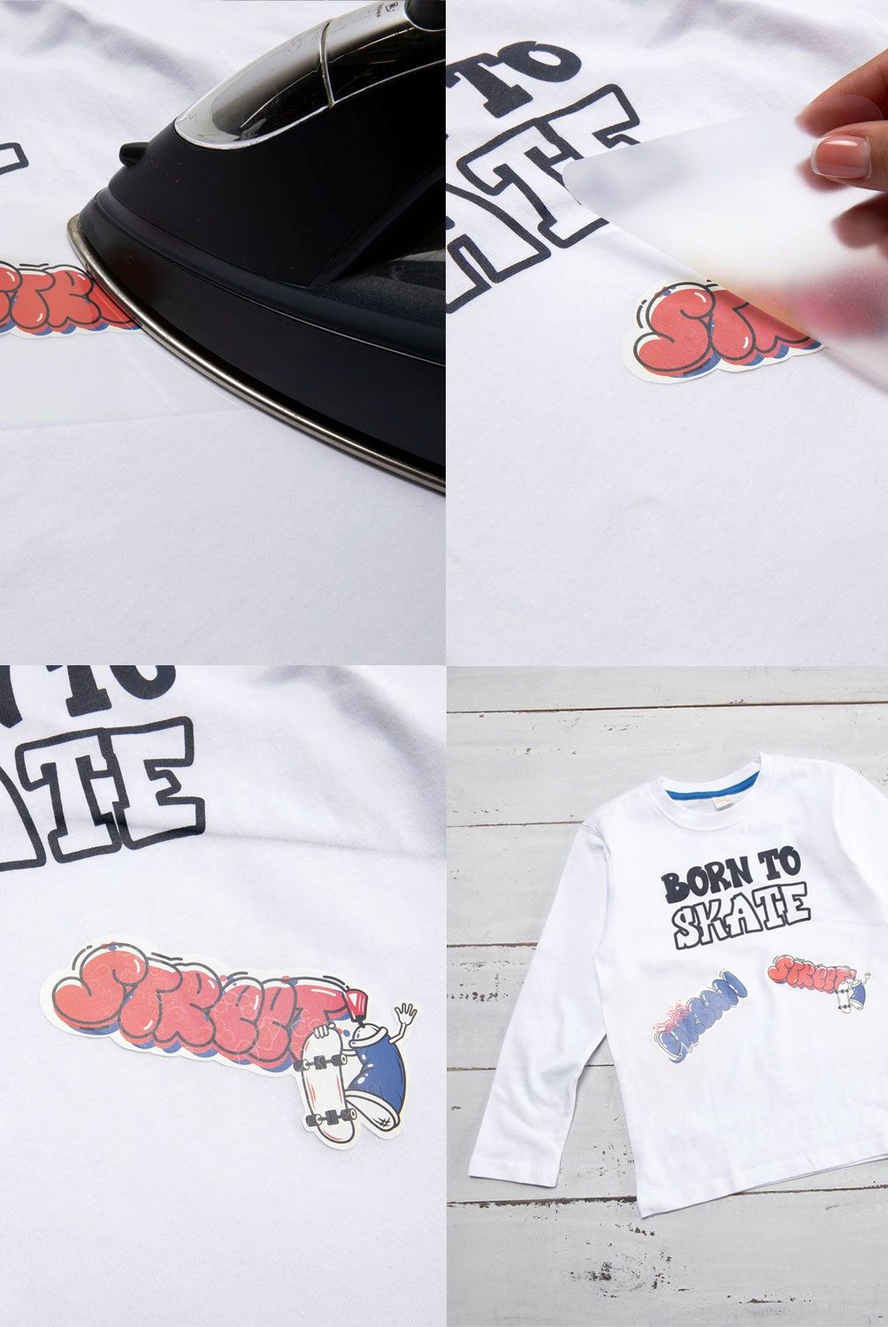 YAMP - Polera Niño Manga Larga Estámpala tú mismo Yamp