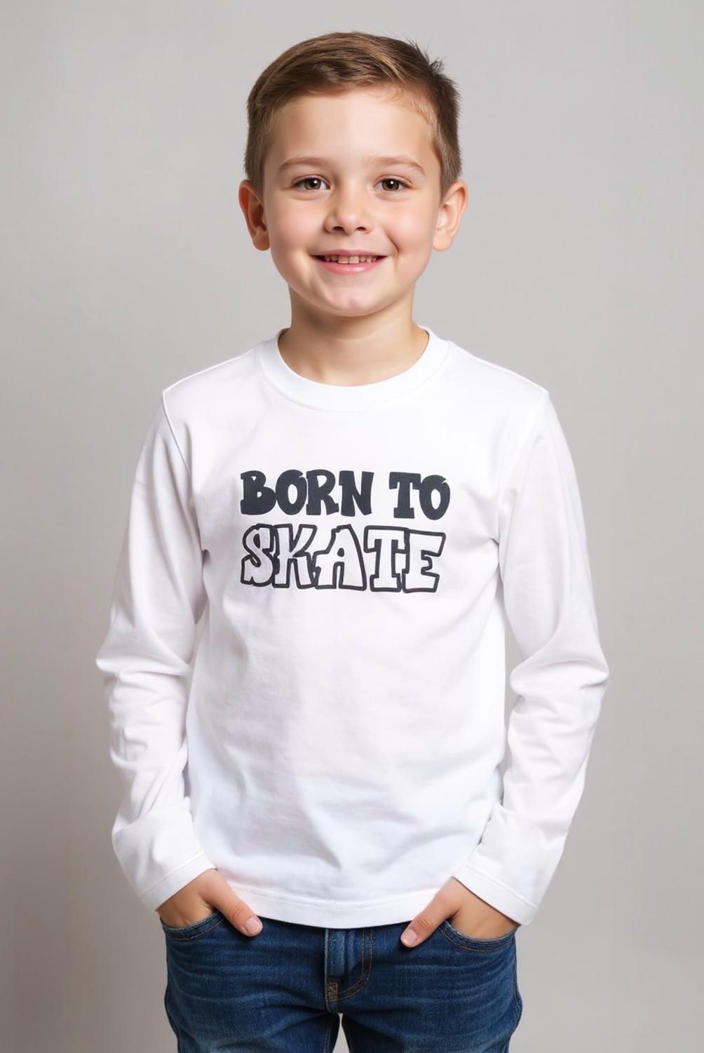 YAMP - Polera Niño Manga Larga Estámpala tú mismo Yamp