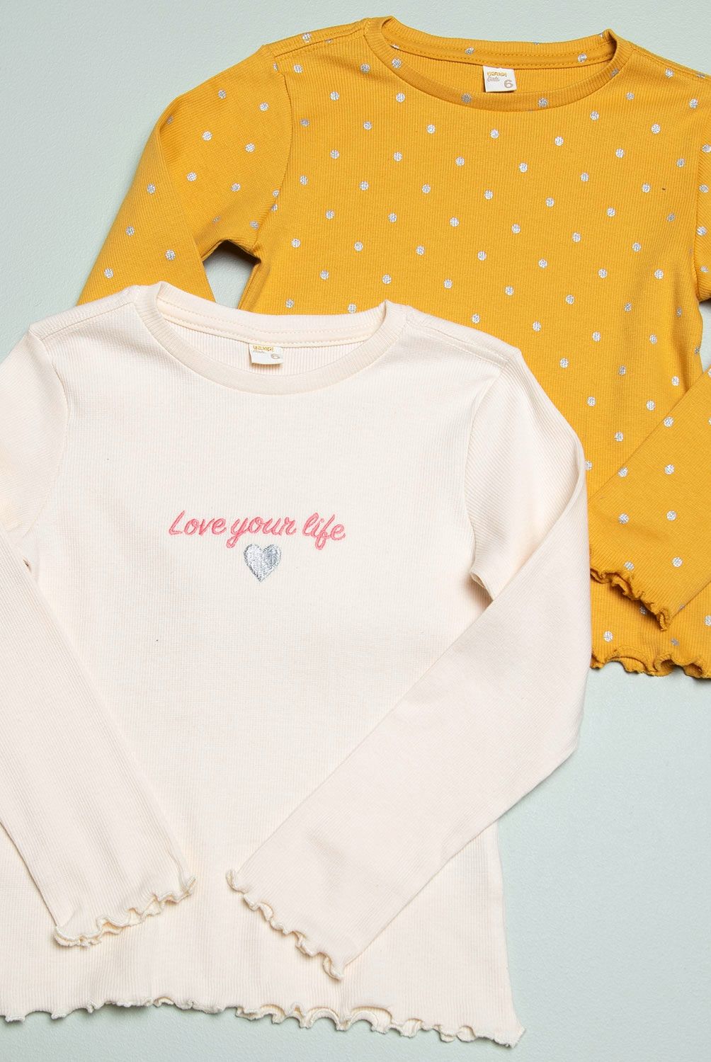 YAMP - Polera Niña Manga Larga Pack De 2 Unidades Algodón Yamp