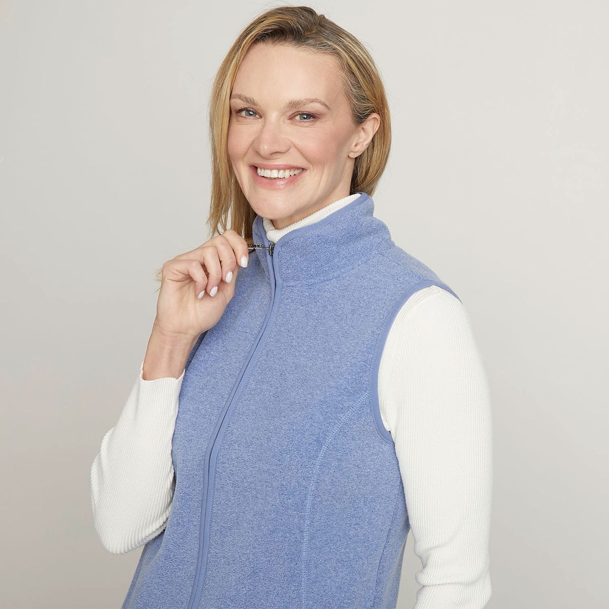 NEWPORT - Polerón Sin Mangas Newport Mujer Cierre Cremallera