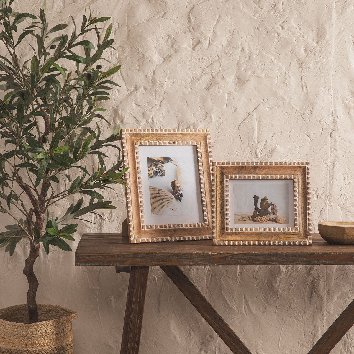 CASA CANTABRIA - Marco De Foto Madera Tallada 15X20Cm Casa Cantabria