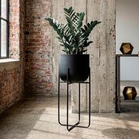 Macetas Pedesta Maceta Negra