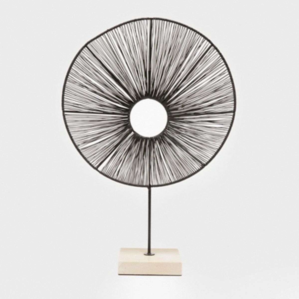 BASEMENT HOME - ESCULTURA BLACK 30X30XH45