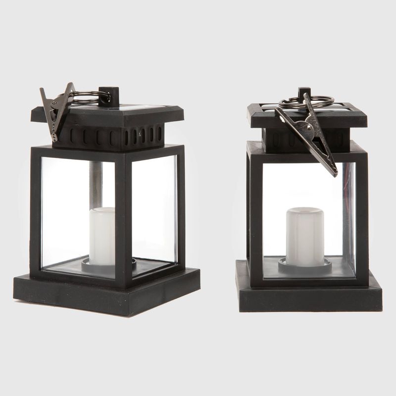 BASEMENT HOME - Set 2 Faroles Solares Basement Home 9x9cm Decorativos Exterior