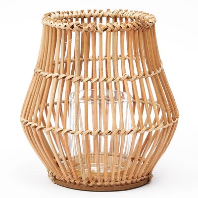Imagen 2 del producto Fanal Rattán Natural 14X20 Cm Farol Adorno Decorativo