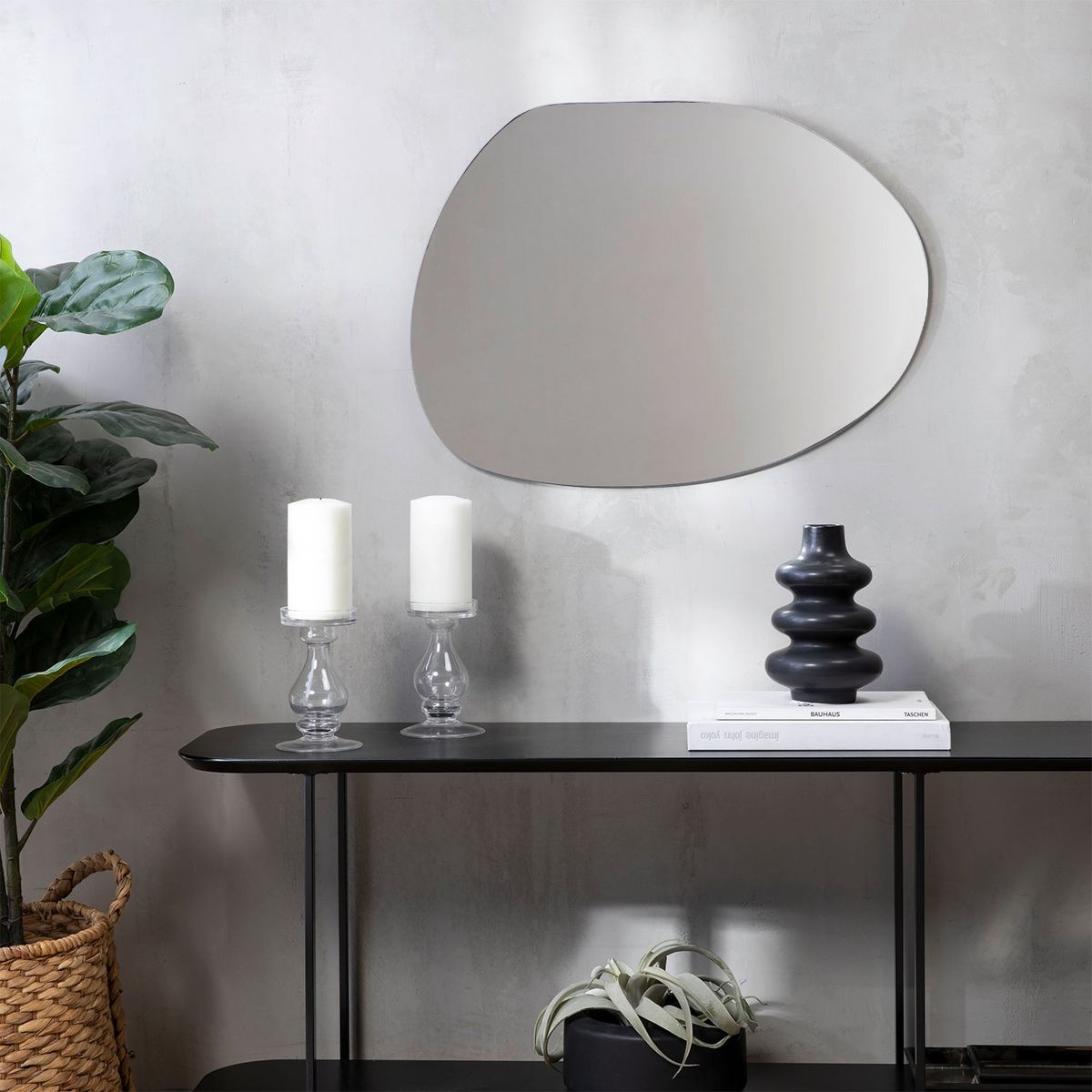 BASEMENT HOME - Espejo De Pared Curvy 50X1X67.5 cm Decorativo Basement Home