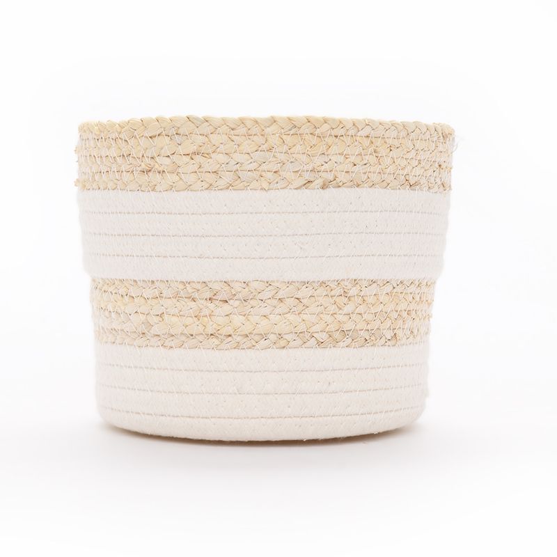 MICA - Set de 2 Canastos Mica Yute/Textil Redondos