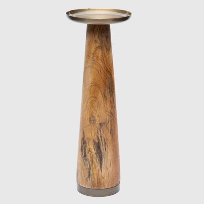 Imagen 2 del producto Candelabro Dorado Madera 9X30 Cm Adorno Decorativo