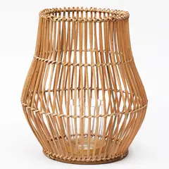 ROBERTA ALLEN - Farol de Rattán Natural 18x26 cm