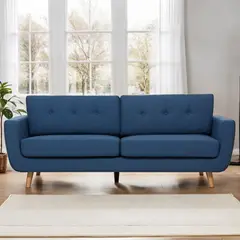 MICA - Sofá 3 Cuerpos Tela Corcega Estilo Moderno