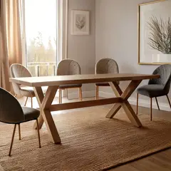 BASEMENT HOME - Mesa De Comedor Carmen 6 Puestos Madera