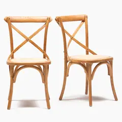ROBERTA ALLEN - Par de Sillas Comedor Madera Dominga