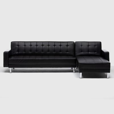 Imagen 2 del producto Sofá Futón Seccional Joyce Negro 3 Cuerpos Negro