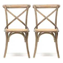 ROBERTA ALLEN - Par de Sillas Comedor Madera Dominga