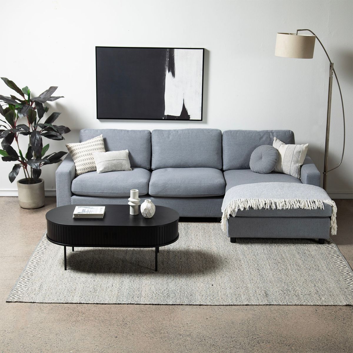 BASEMENT HOME - Sofá Seccional 5 Cuerpos Derecho Cartago Basement Home