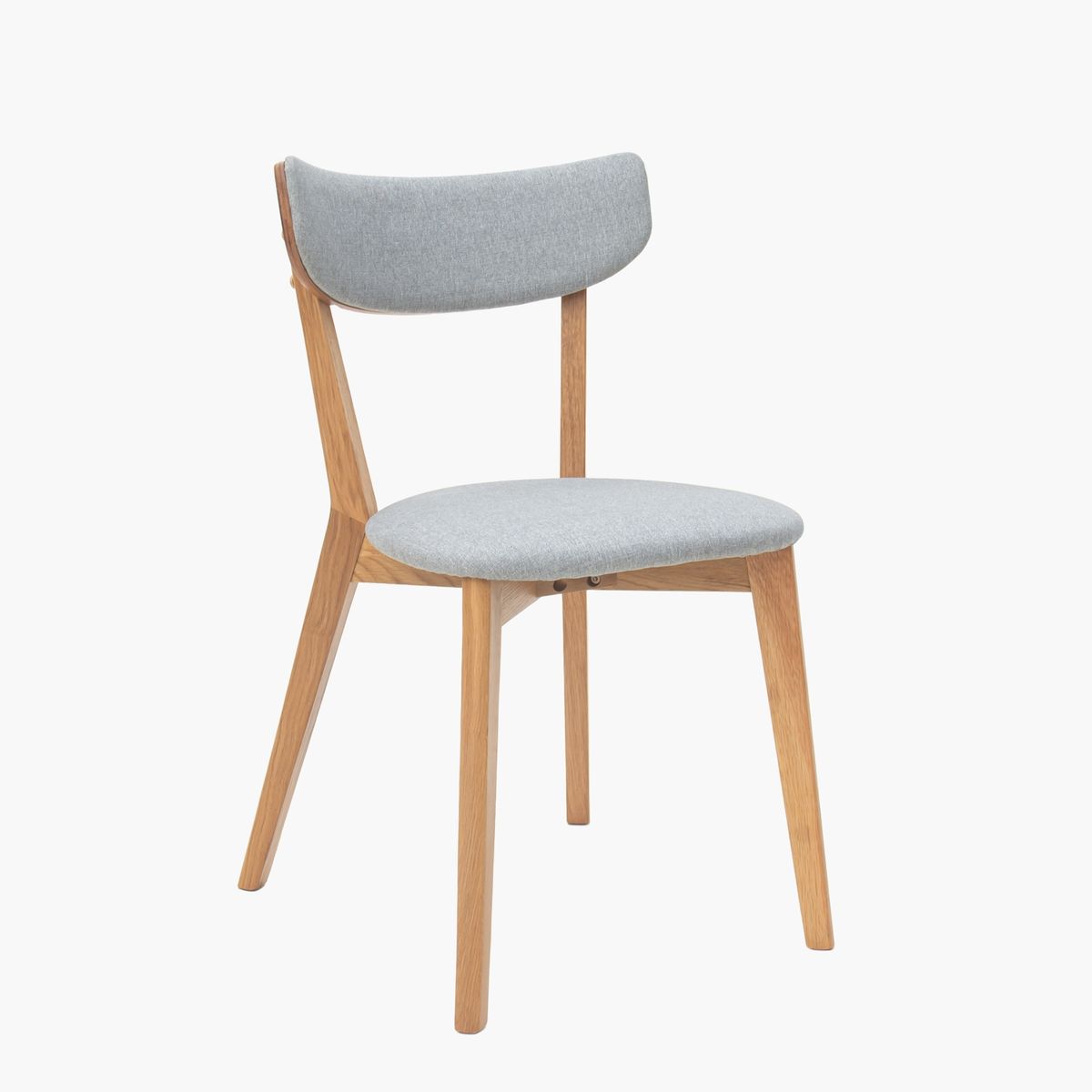 BASEMENT HOME - Par de Sillas Comedor Basement Home Barrali Tapizadas Gris